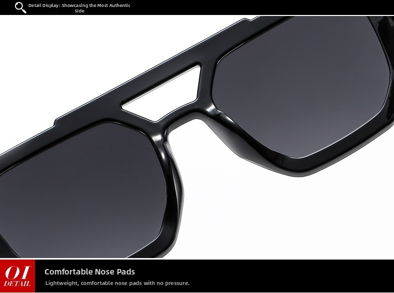 Double Bridge Aviator Sunglasses For Men And Women Retro Style_voghion.com