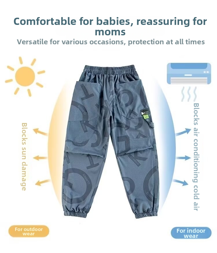 Jungen Mückenschutzhose Aus Eisseide Für Sommersport_voghion.com