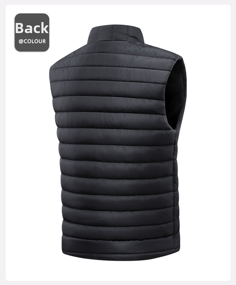 Herren Weste Mit Stehkragen Für Herbst Und Winter Leger_voghion.com