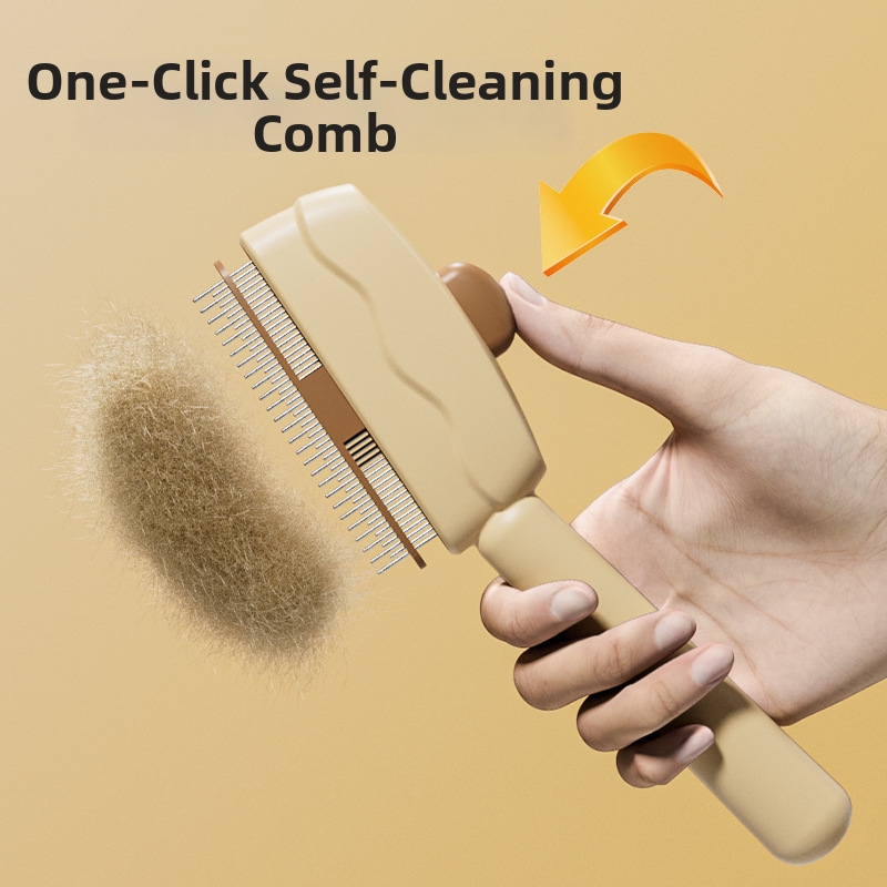 Grzebień do usuwania sierści dla kotów i psów, szczotka do rozczesywania, narzędzie do masażu i pielęgnacji_voghion.com