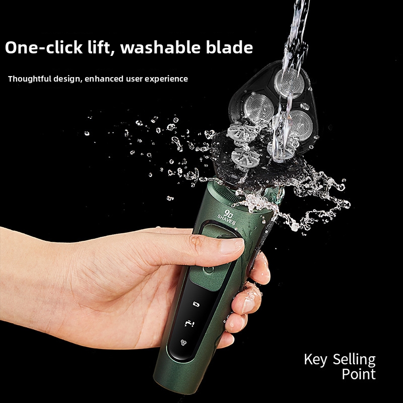 Neuer 9D Elektrorasierer: Leistungsstark, wiederaufladbar, multifunktional, wasserabwaschbar – für die persönliche Pflege_voghion.com