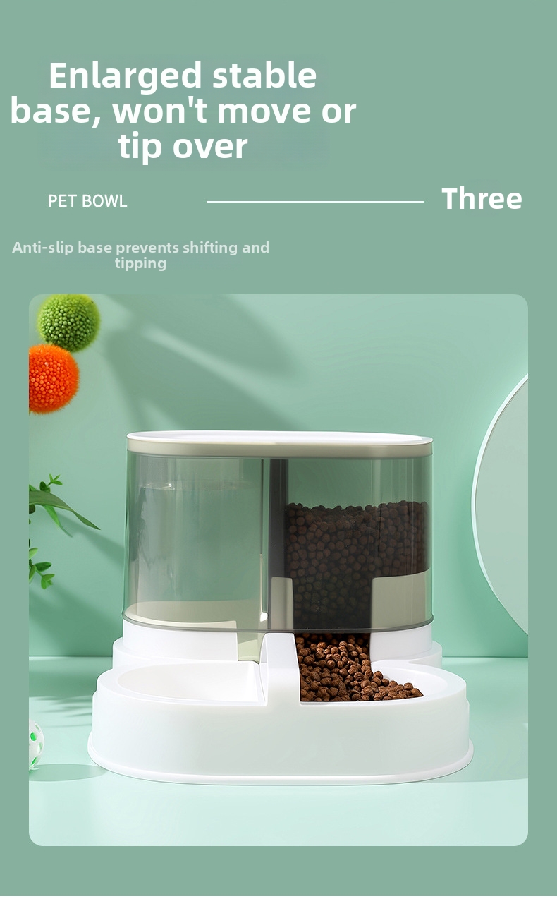 Automatic Pet Feeder And Waterer Combo For Dogs And Cats_voghion.com