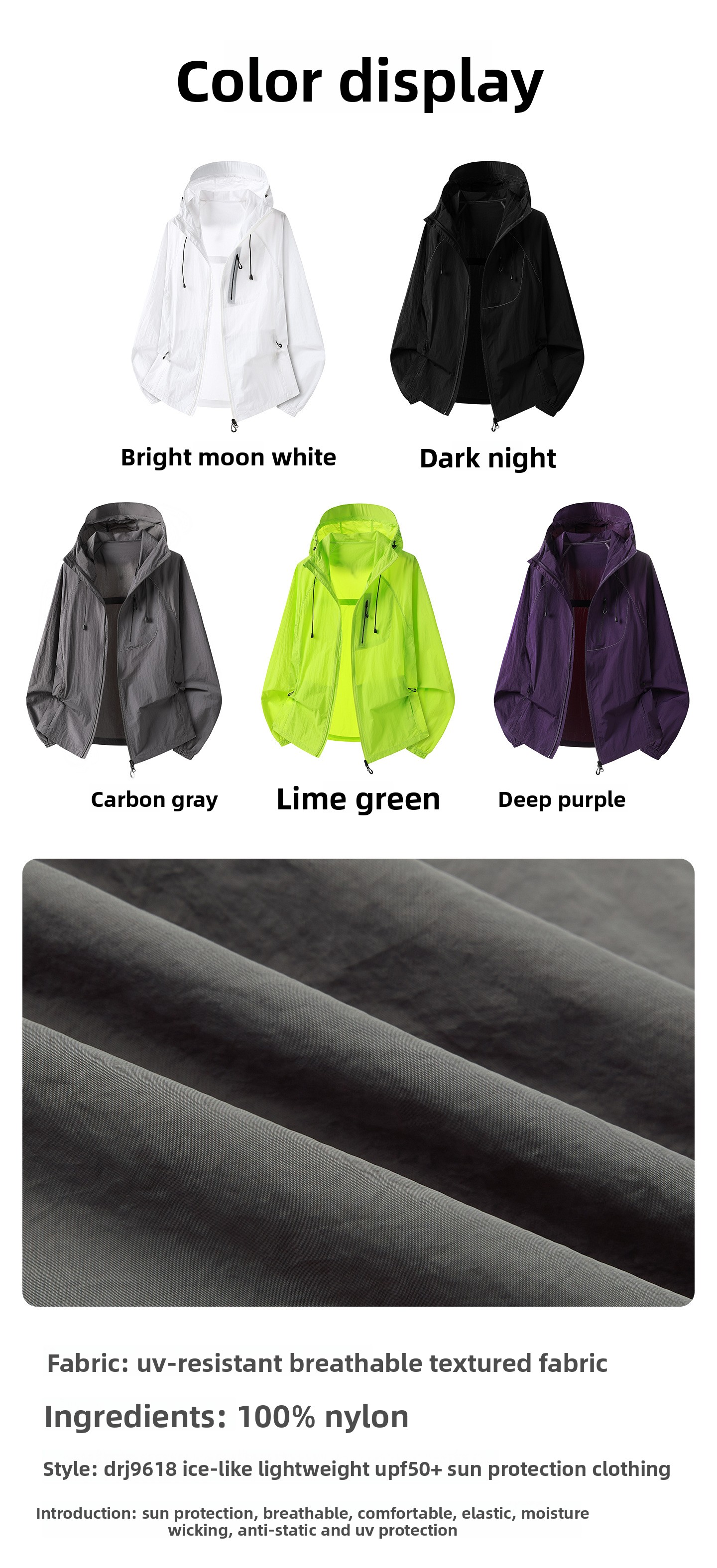 Men's Uv-protection Sunscreen Jacket Quick-dry Breathable Hoody_voghion.com