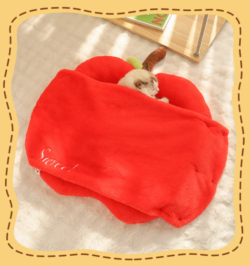 Lit pour chat de noël et tapis de couchage d'hiver pour chien_voghion.com