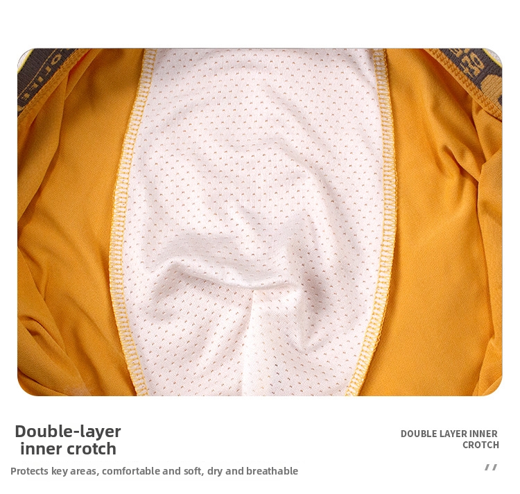 Men's Boxer Briefs Solid Colour Comfortable Soft Breathable Shorts_voghion.com