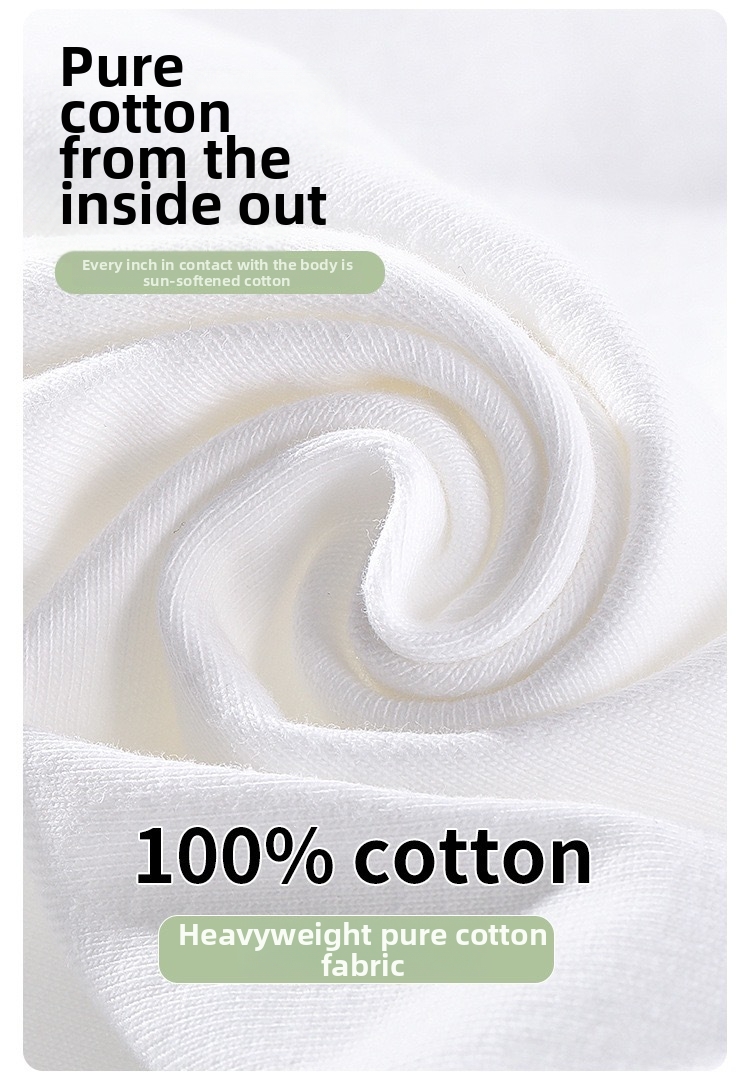 Men's Heavyweight Pure Cotton Crew Neck T-Shirt Short Sleeve Fashionable Loose Fit Versatile Trendy Summer Base Layer Shirt_viptrois.com