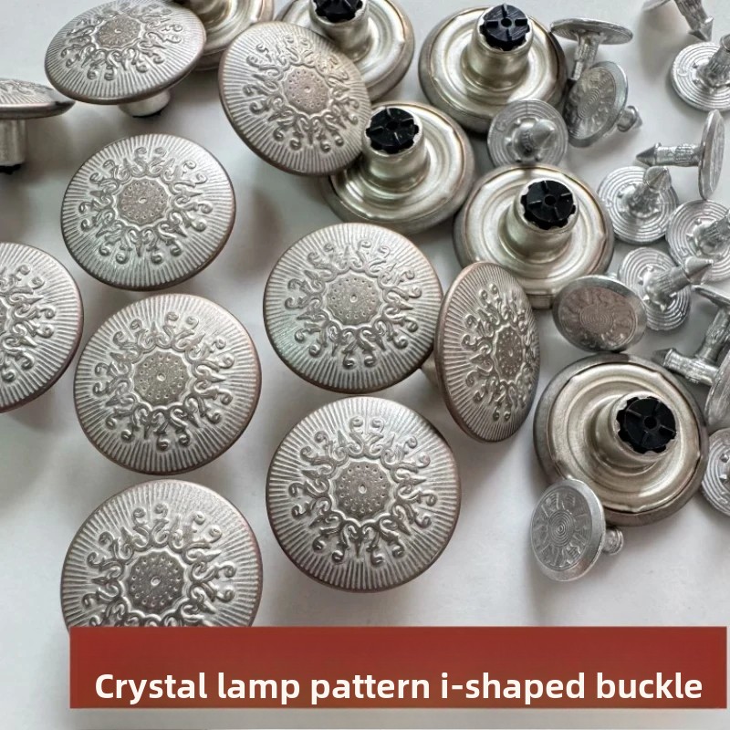 YKK I-Schnalle Kristall Lampe Muster Schnalle Denim Schnalle Neu 20 Stück – Detail 1