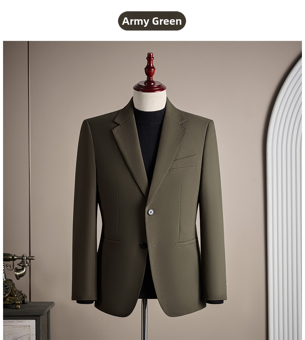 Men's Tailored Blazer Premium Business Casual Jacket For Spring_voghion.com