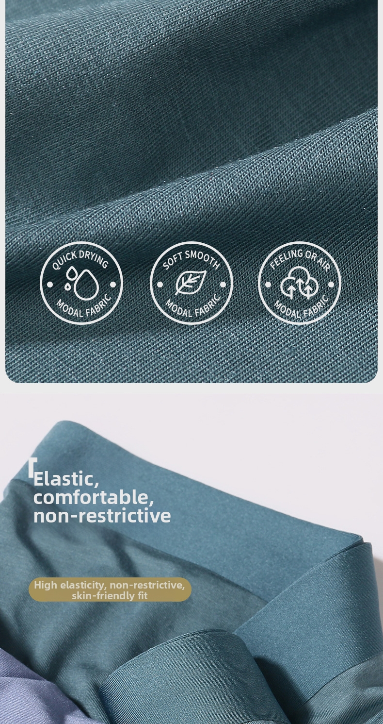 Boxer briefs uomo in modal senza cuciture antibatterico traspirante_voghion.com