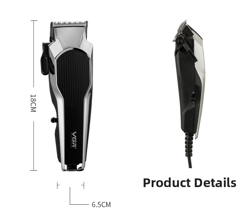 Máquina de cortar cabelo elétrica vgr gradiente potente set_voghion.com