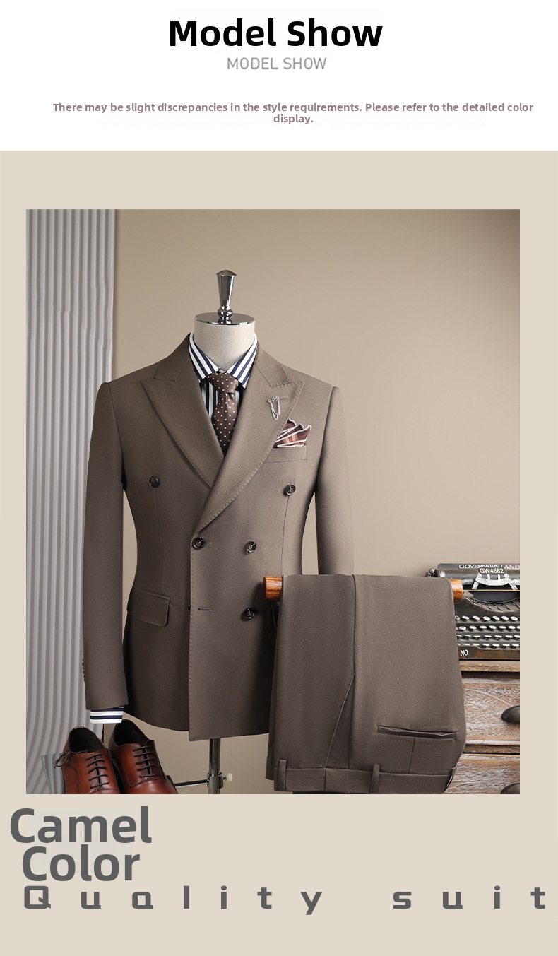 Double Breasted Groom Suit For Men Sophisticated Wedding Style_voghion.com