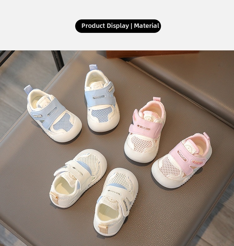 Breathable Mesh Baby Walking Shoes Soft Sole First Walkers_voghion.com