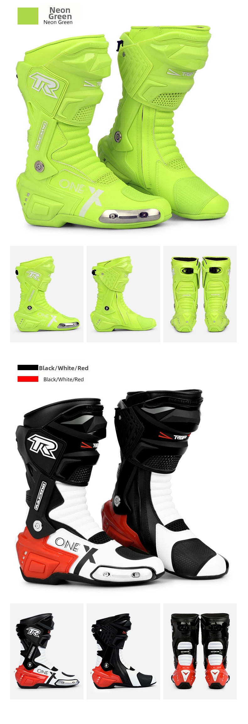 Men's Motorcycle Riding Boots Waterproof Leather Safety Gear_voghion.com