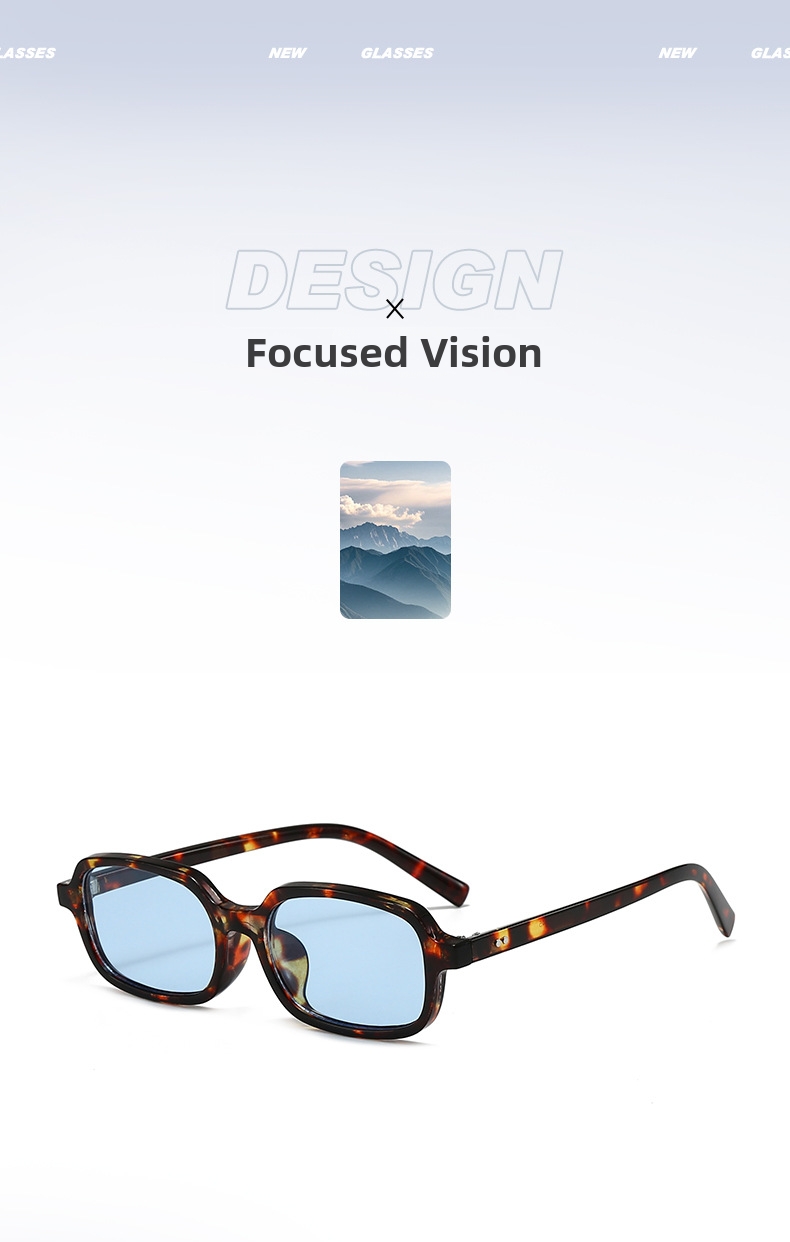 Trendy Women's Sunglasses Square Studded Retro Unique Versatile_voghion.com