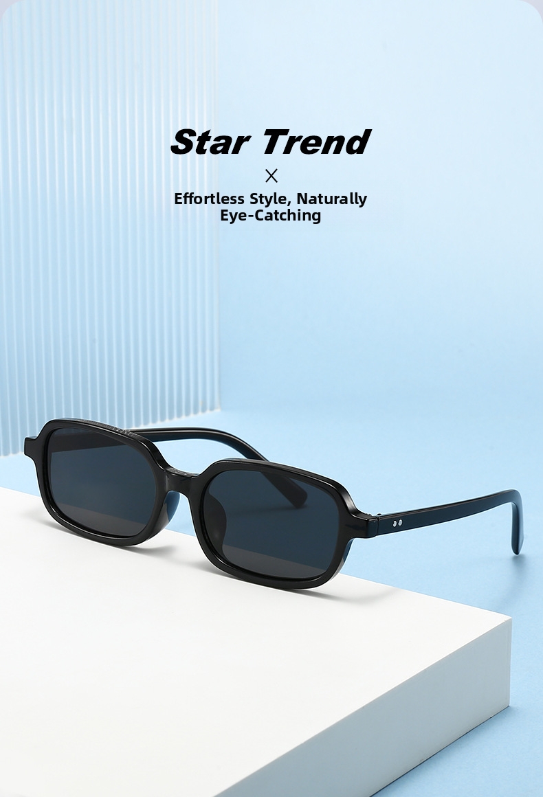 Trendy Women's Sunglasses Square Studded Retro Unique Versatile_voghion.com