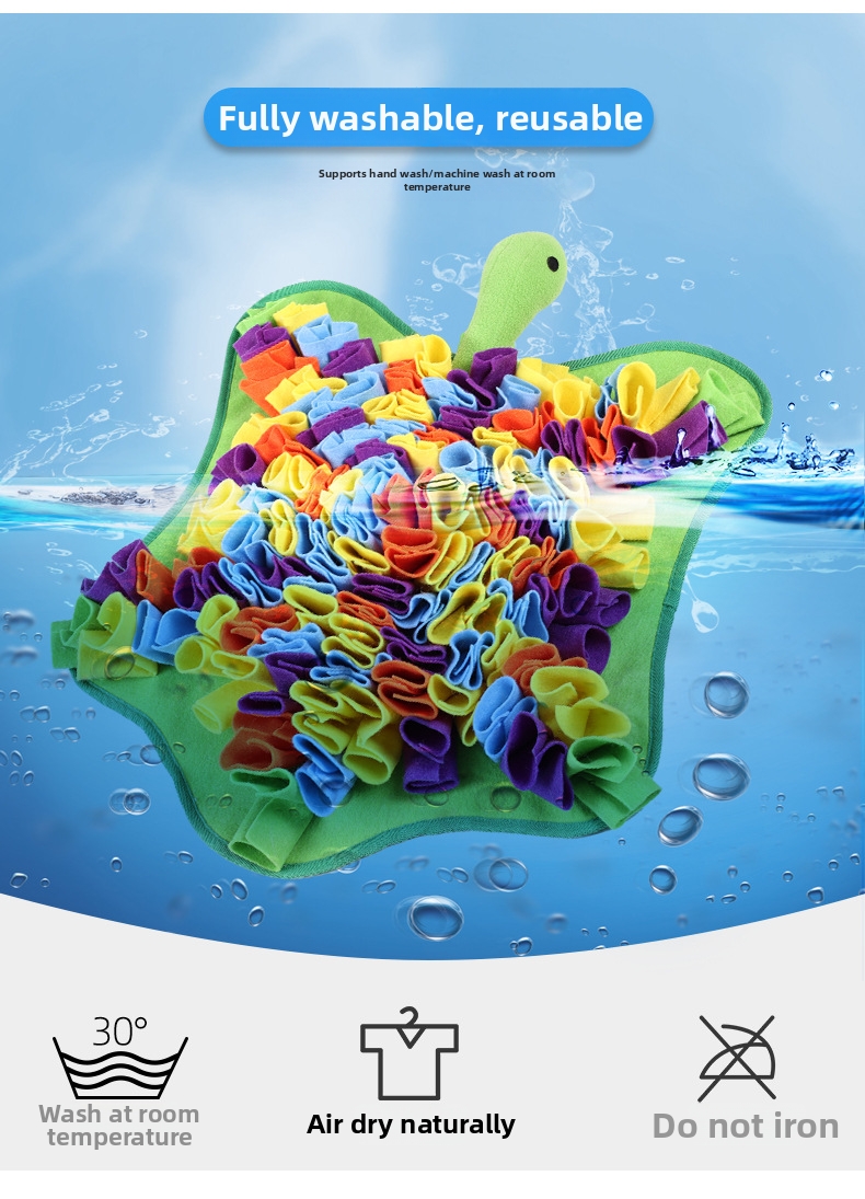 Pet Sniffing Mat For Dogs And Turtles Educational Slow Feeding_voghion.com