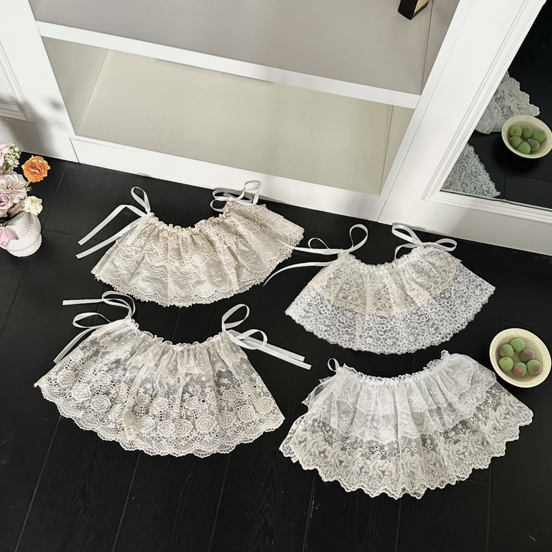 2026 Spring New Style White Lace Layered Skirt with a High-End Feel, Suitable for Layering with a Base Shirt and Paired with Jeans to Cover the Hips 2026 Spring New Style White Lace Layered Skirt with a High-End Feel, Suitable for Layering with a Base Shirt and Paired with Jeans to Cover the Hips