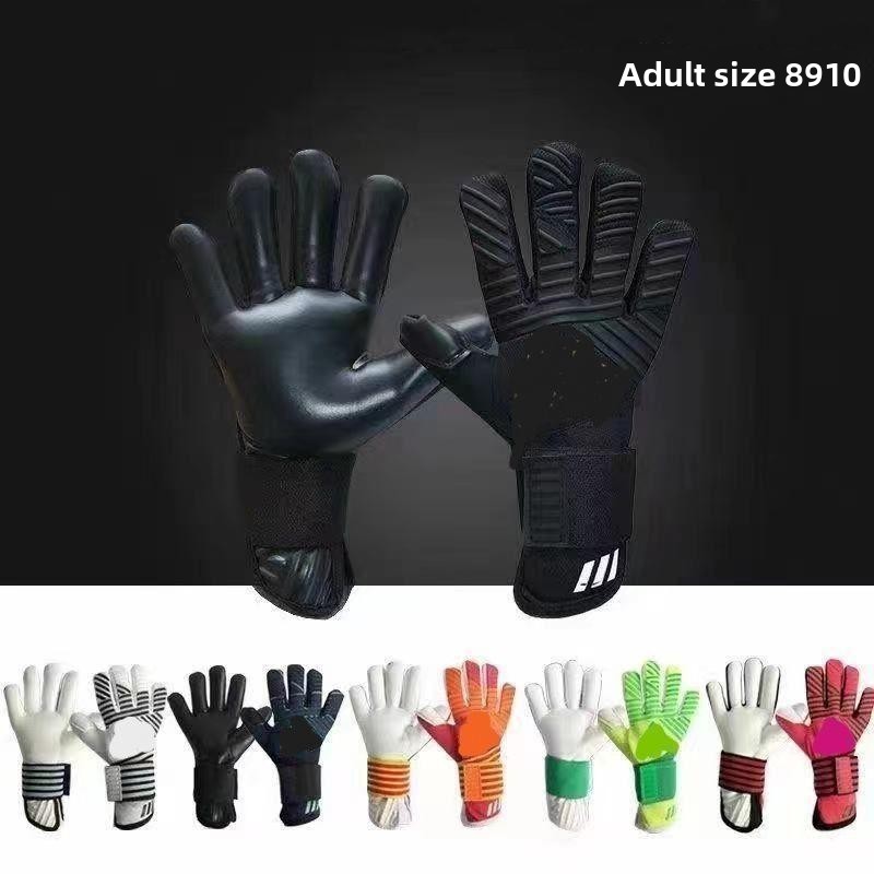 Gants de gardien de but de football avec poignets renforcés, gants épais, respirants et antidérapants, gants Longmen en latex intégral._voghion.com