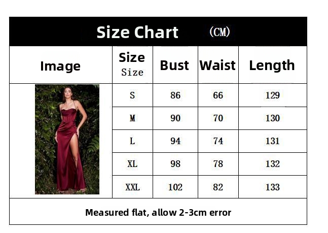 Elegant High-Waist Slit Evening Dress For Women - Sexy Satin Halter Gown For Christmas Party, Holiday Formal Events (9 Colors, S-XL)_ecoleips.com