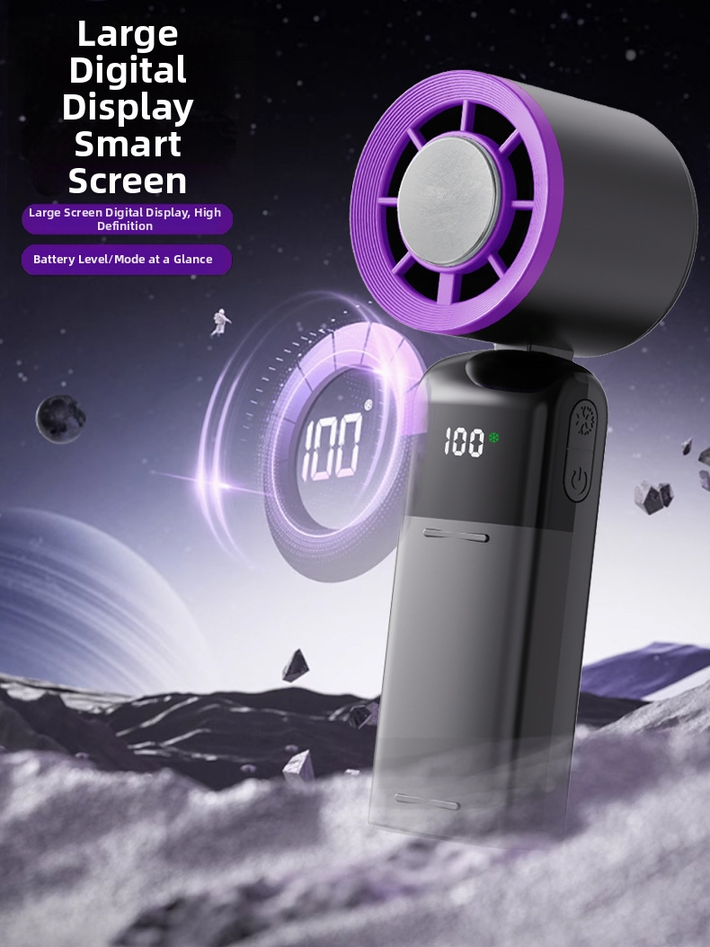 Handheld Cooling Fan Portable Turbo Mini Fan With 199 Speeds_voghion.com