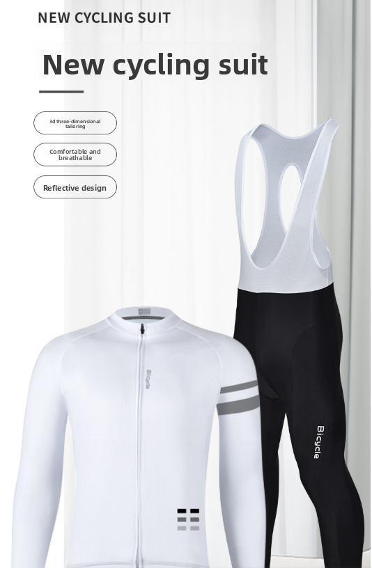 Bicycle Cycling Suit Mountain Road Bike Men's And Women's Cycling Long-sleeved Pants Thin Quick-drying Suit Cycling Suit Trousers_viptrois.com
