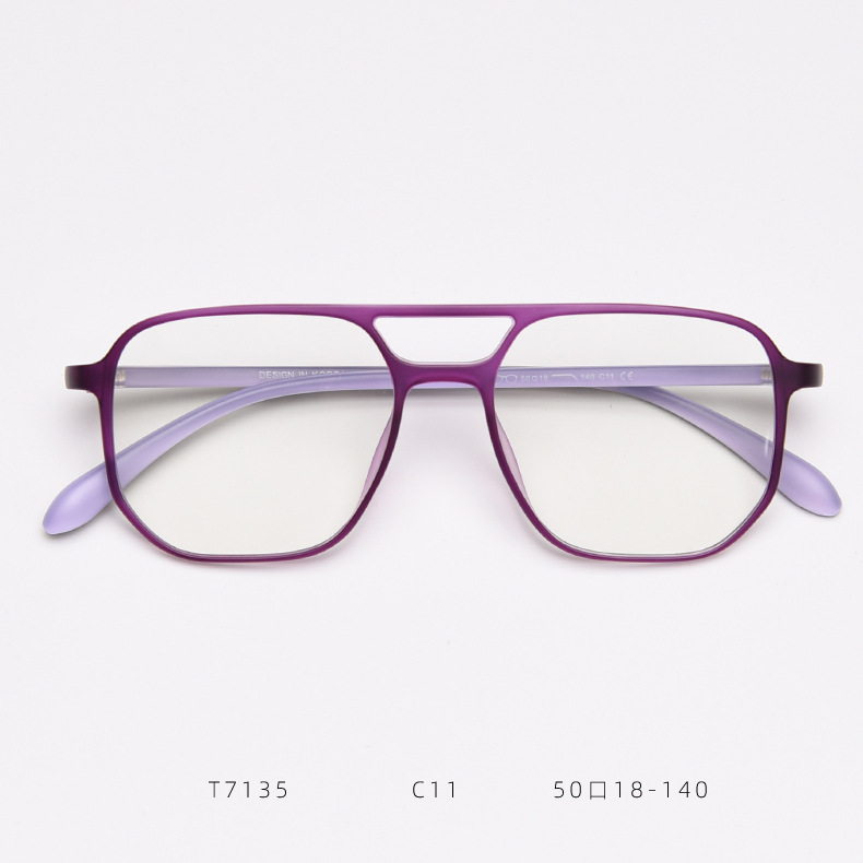 Trendy Korean Style Women's Eyewear Frames With Double Bridge_voghion.com