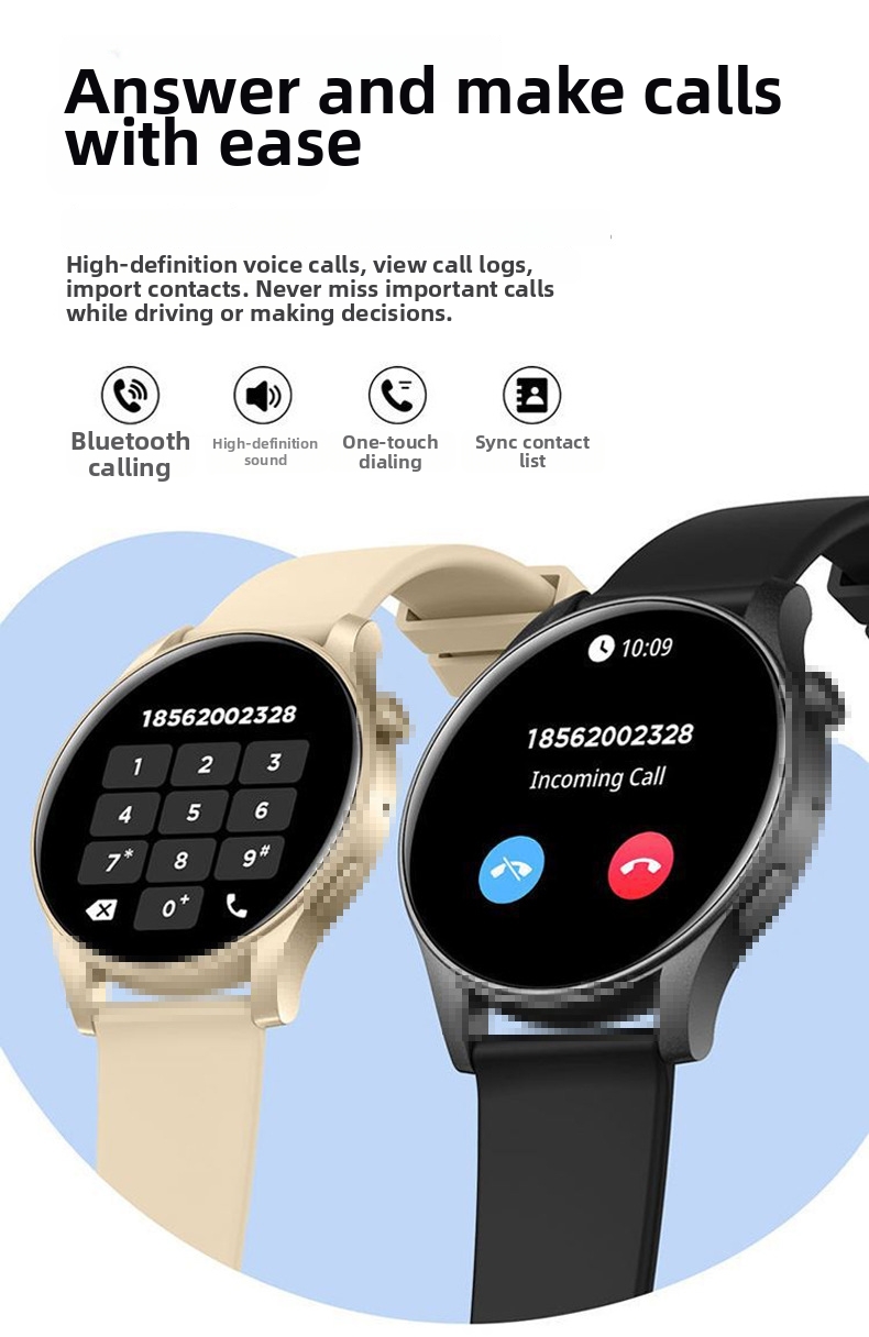 Smartwatch amoled avec suivi de sommeil et appels bluetooth_voghion.com