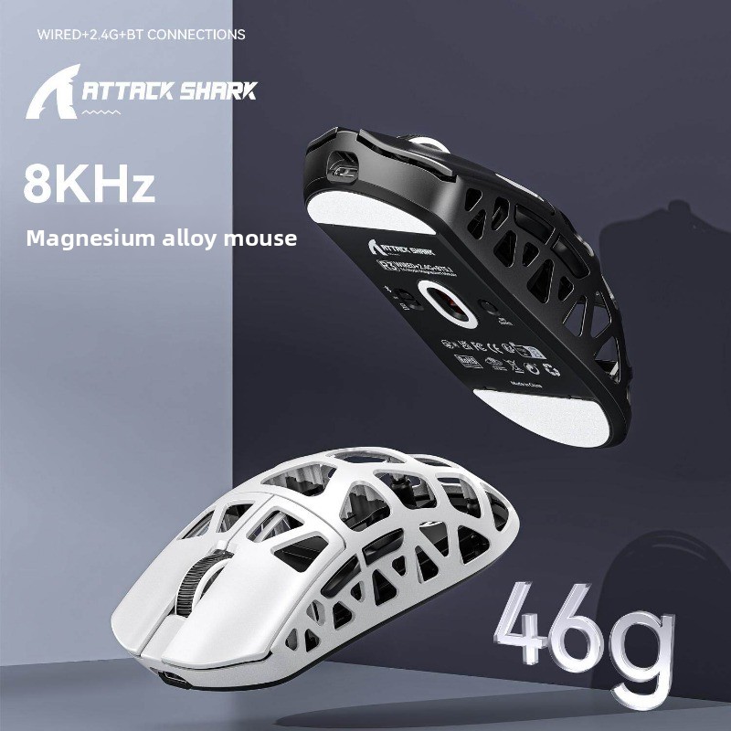Attack Shark R3 3395 Kabellose Gaming-Maus aus Magnesiumlegierung – E-Sport-Geschenk für Jungen_voghion.com