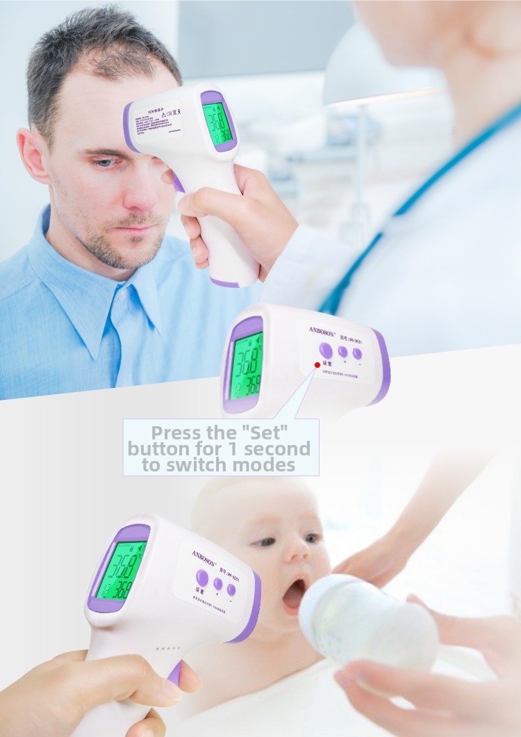 Infrared Forehead Thermometer Non-contact High Precision Device_voghion.com
