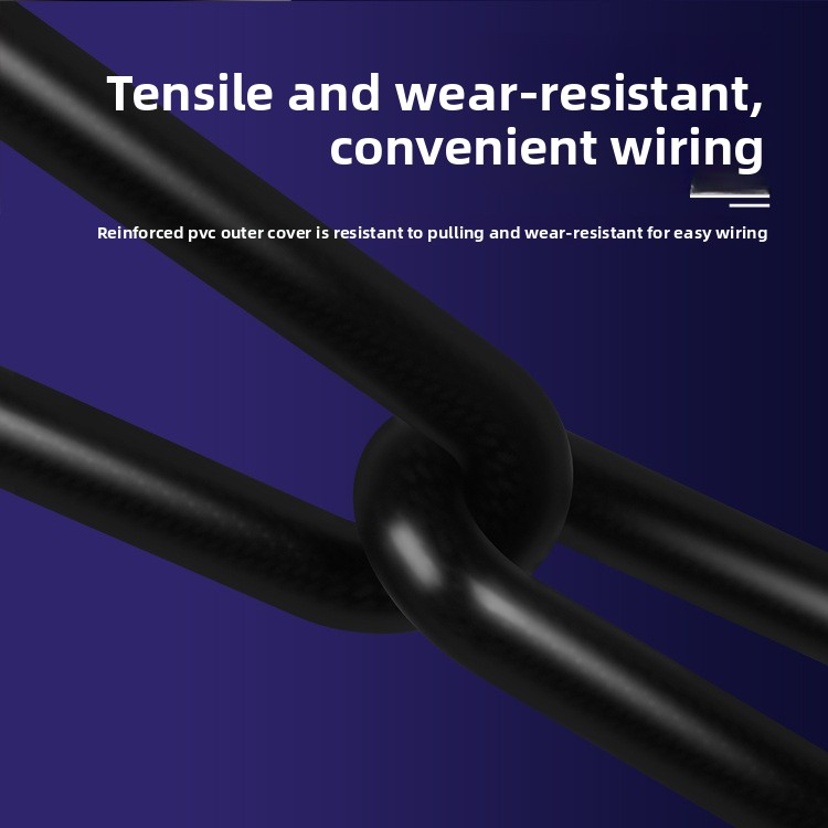 Double core Mi cable (microphone cable) black Details 750_03