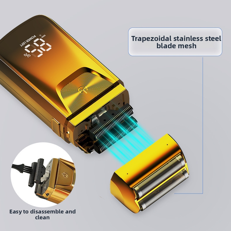 Electric Shaver With Digital Display For Bald Heads And Sideburns_voghion.com