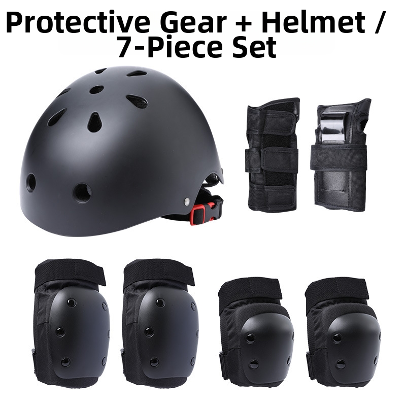Turtle Skateboard Protective Gear Adult Helmet Safety Kit Men's And Women's Knee Protection For Roller Skating Children's Skiing Equipment_voghion.com