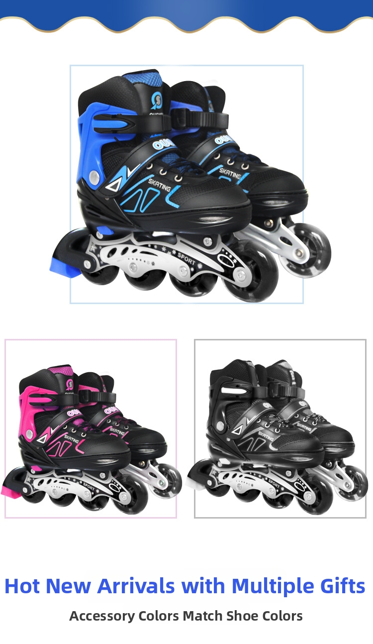 Patines sobre ruedas ajustables con luces y marco de aluminio_voghion.com