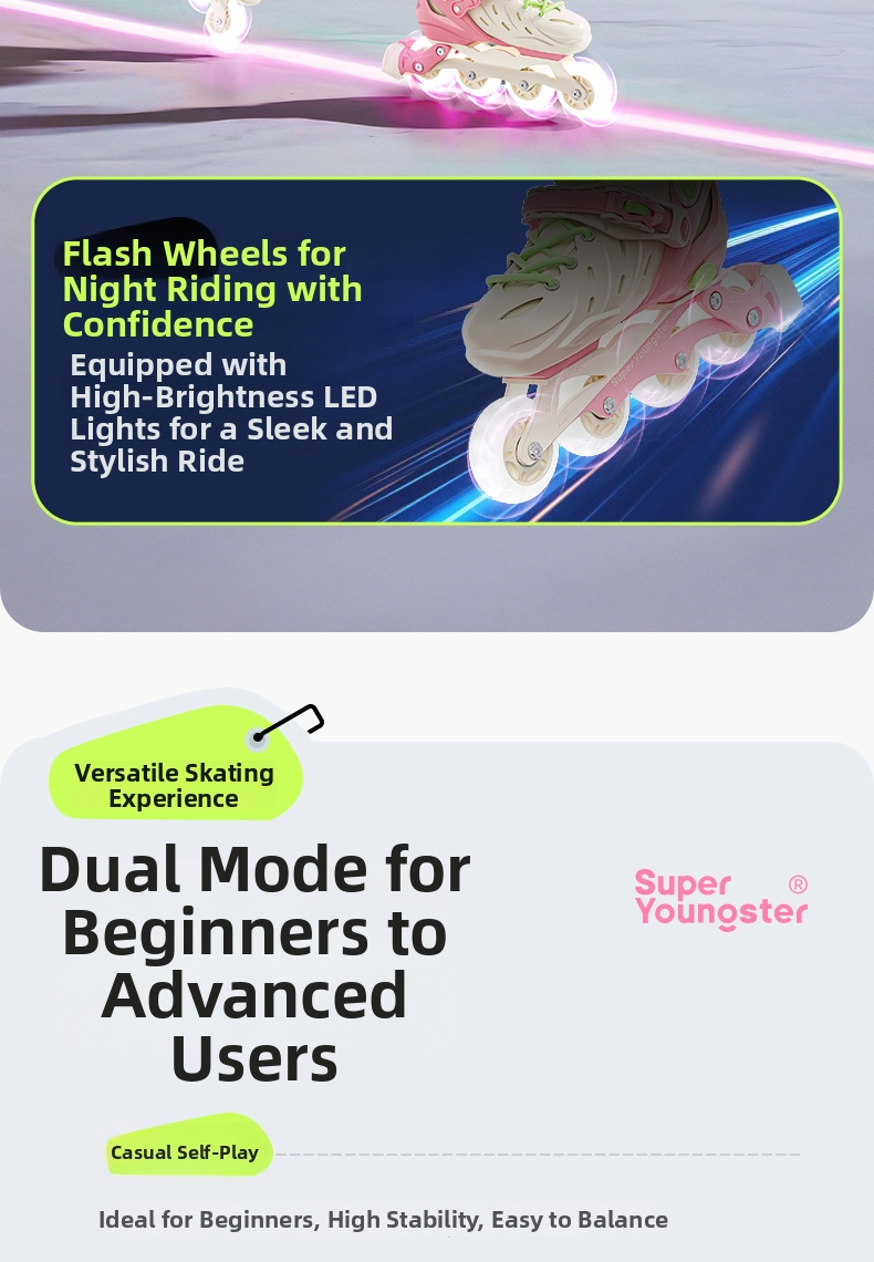 Children's Roller Skates For Boys And Girls Beginners Inline_voghion.com