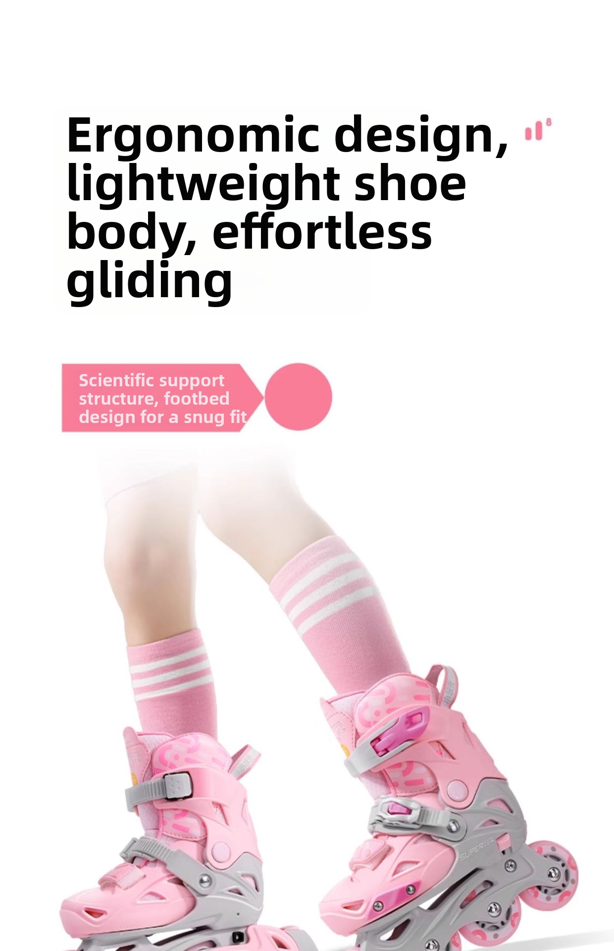 Roller Skates For Children Adjustable Ice Skates For Beginners_voghion.com