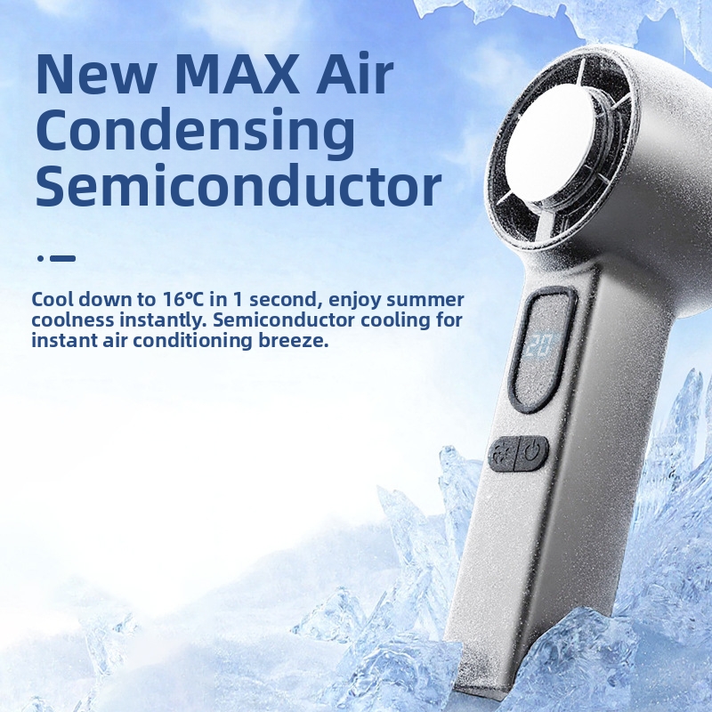 Mini ventilatore USB portatile, pieghevole, con fascia da collo, silenzioso e ricaricabile, ideale come impacco di ghiaccio._voghion.com