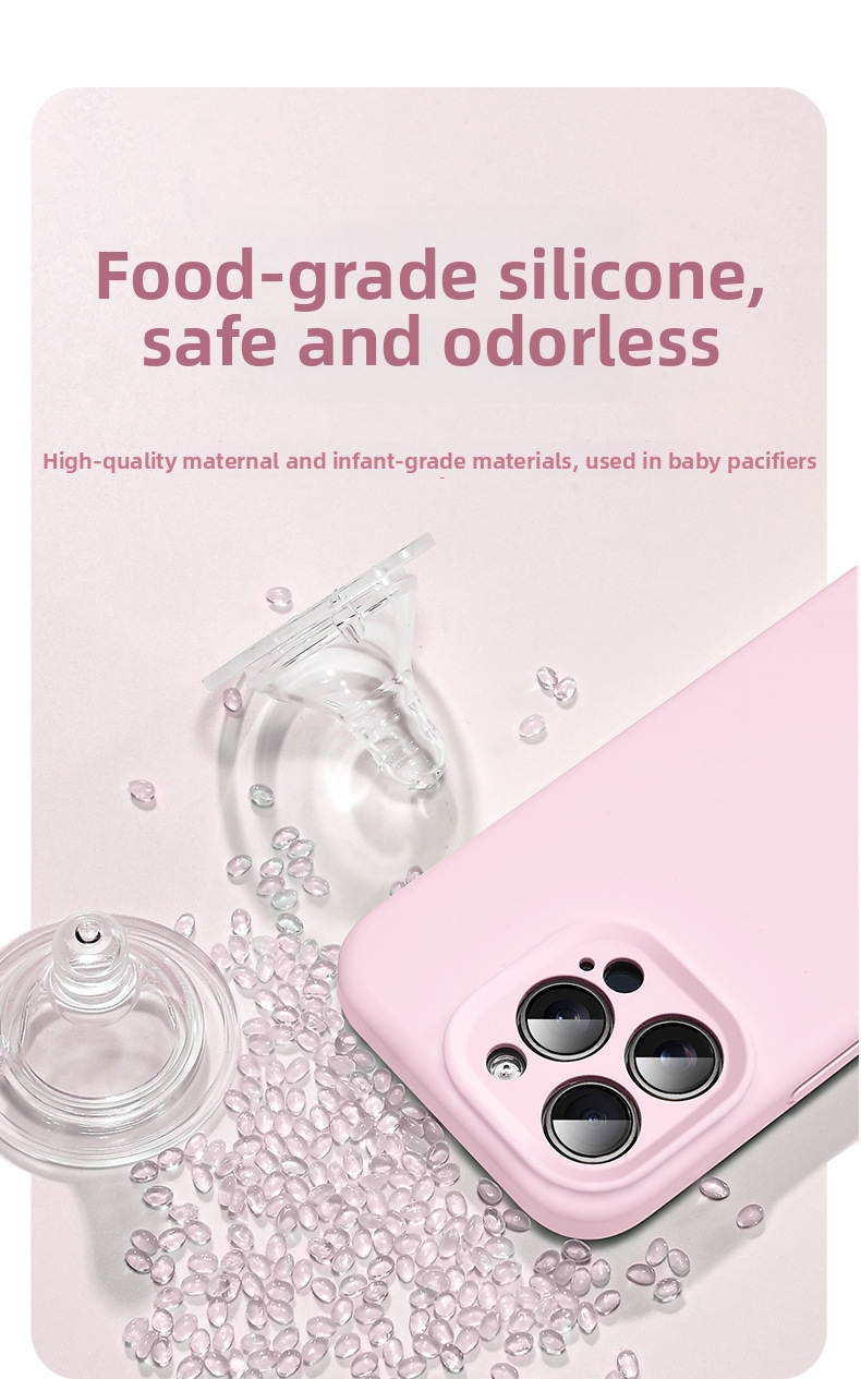 Liquid Silicone Phone Case For IPhone 15 Pro Max Drop Proof Soft Type_voghion.com