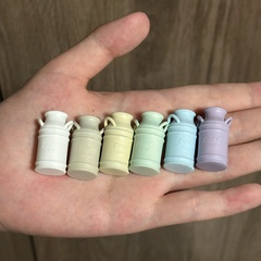 跨境迷你复古牛奶瓶迷你微缩玩具饰品配件DIY配件欧式花园