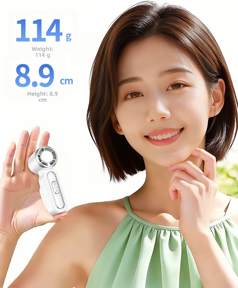 Handheld Mini Cooling Fan Portable Rechargeable High Speed Turbine_voghion.com