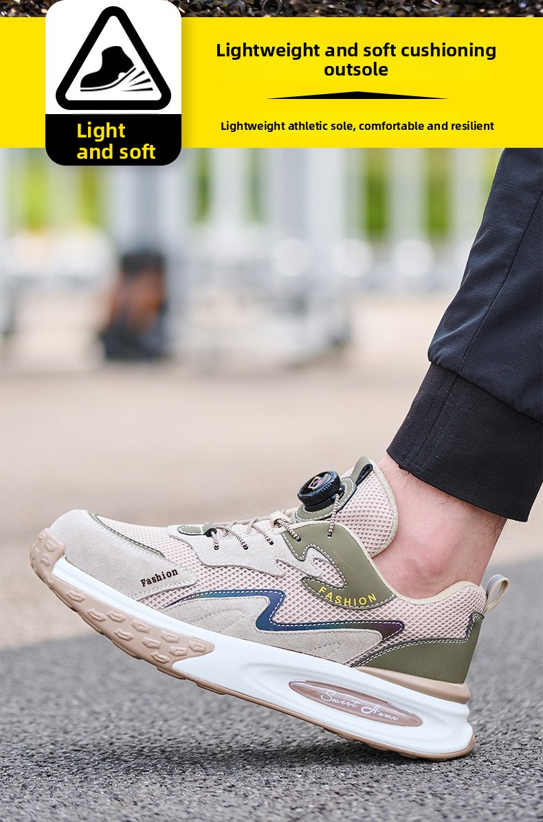 Safety Shoes Men Waterproof Anti-smash Puncture Resistant Work_voghion.com