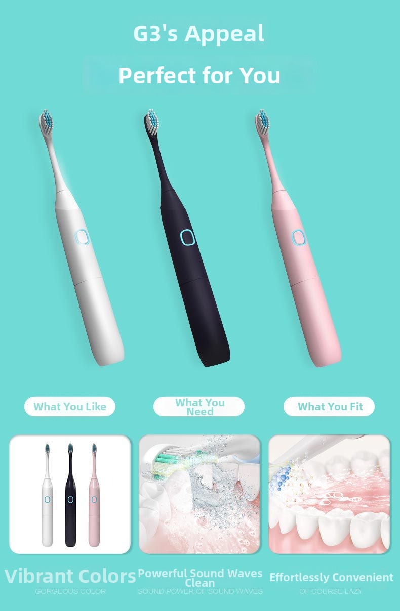 Sonic Electric Toothbrush Powered Battery For Adults And Children Home Personal Care Appliance Suitable For Couples_voghion.com
