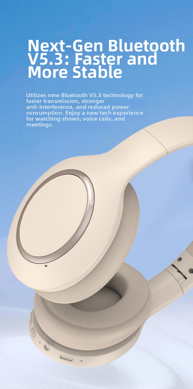 Écouteurs intra-auriculaires Bluetooth True ANC P6066 avec réduction de bruit active et longue autonomie pour la musique et les jeux._voghion.com
