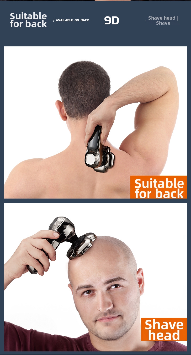 Electric Shaver 6-in-1 Rechargeable Hair Clipper For Bald Heads_voghion.com