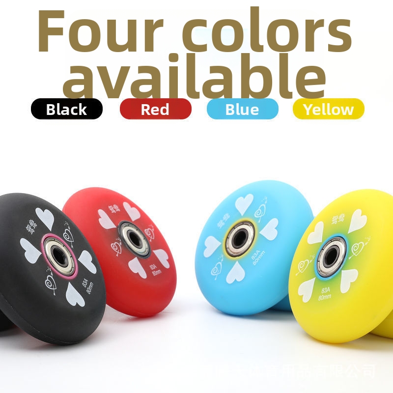 PU-Rollschuhrollen für Inline- und Street-Skating, verschleißfeste, elastische PU-Eislaufrollen, Reparaturzubehör für Skater_voghion.com