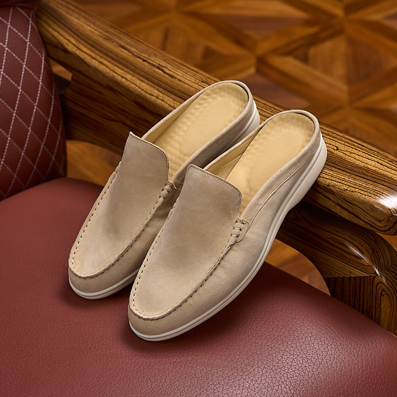 Herren Wildleder Mule Loafers Bequeme Slipper Für Den Alltag_voghion.com