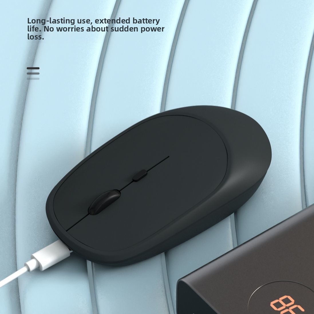 Leise kabellose Bluetooth-Dual-Mode-Maus, wiederaufladbar, Großhandel, auf Lager, verschiedene Farben, einfache Büromaus_voghion.com