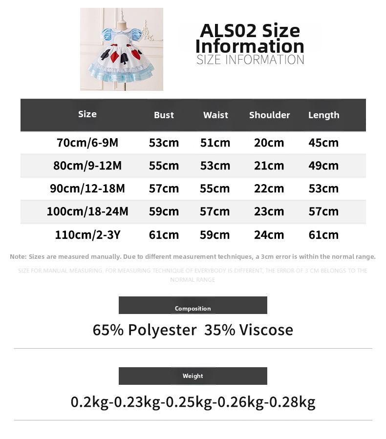 Vestito da principessa per bambina – abito celeste in cotone_voghion.com