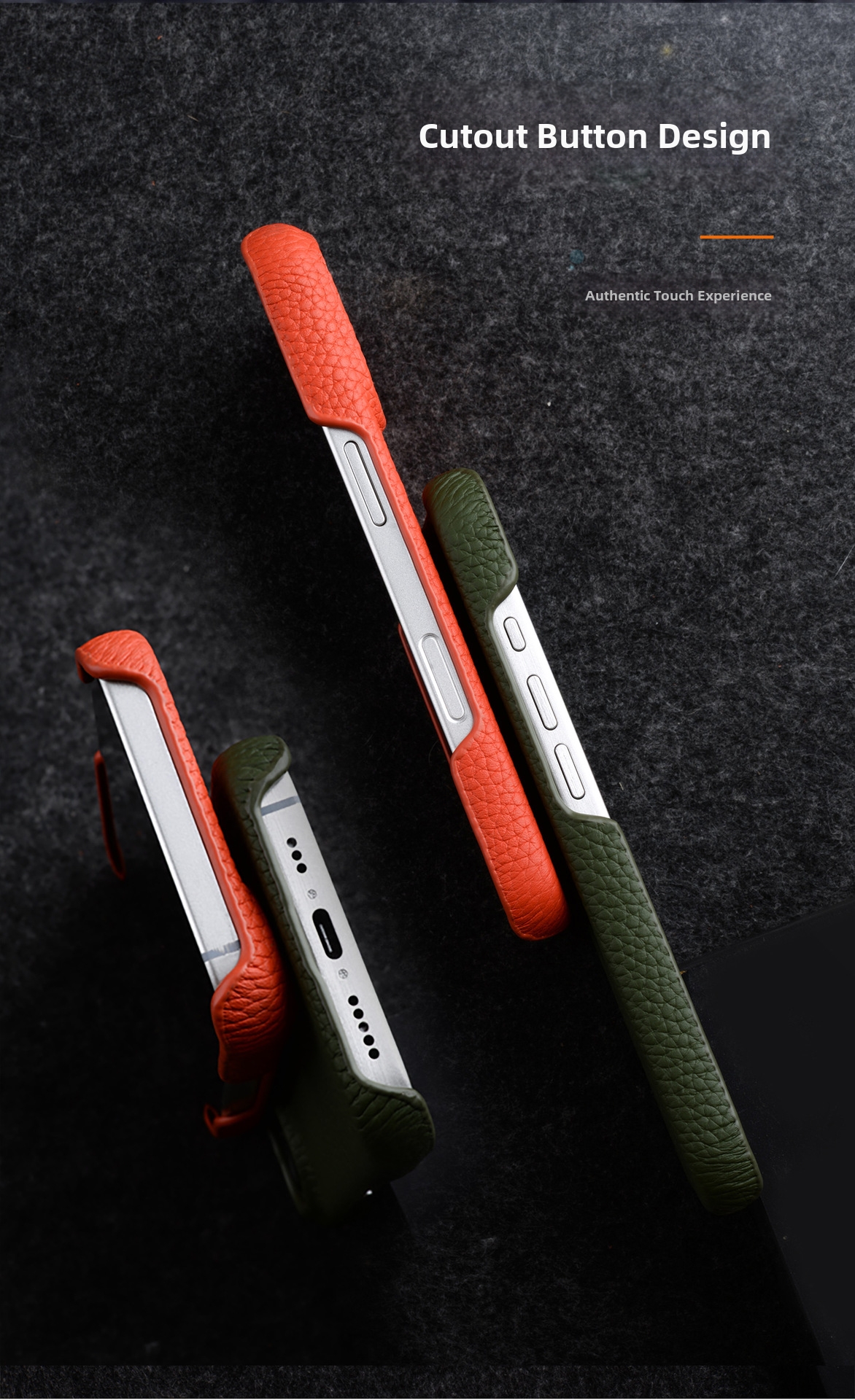 Premium Genuine Leather Case For IPhone 17 Pro Max – Magnetic Snap-On Protection With Luxe Handfeel & Anti-Slip Grip​_voghion.com