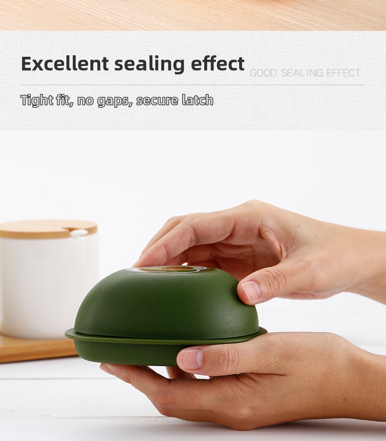 Contenitore di plastica con coperchio per avocado, cipolla, pomodoro e verdure, cucina, sala da pranzo, casa, giardino_voghion.com