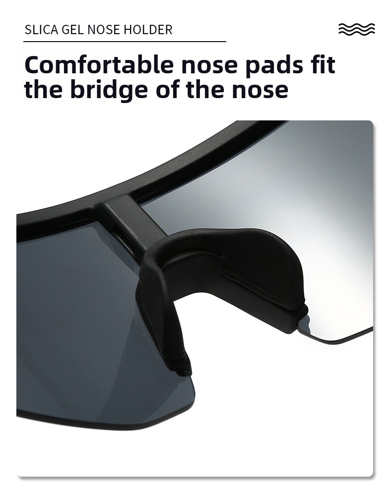 New Semi-Rimless Photochromic Sports Sunglasses, Running Cycling Wrap-Around Lens Outdoor Windproof Eyewear_desvips.com